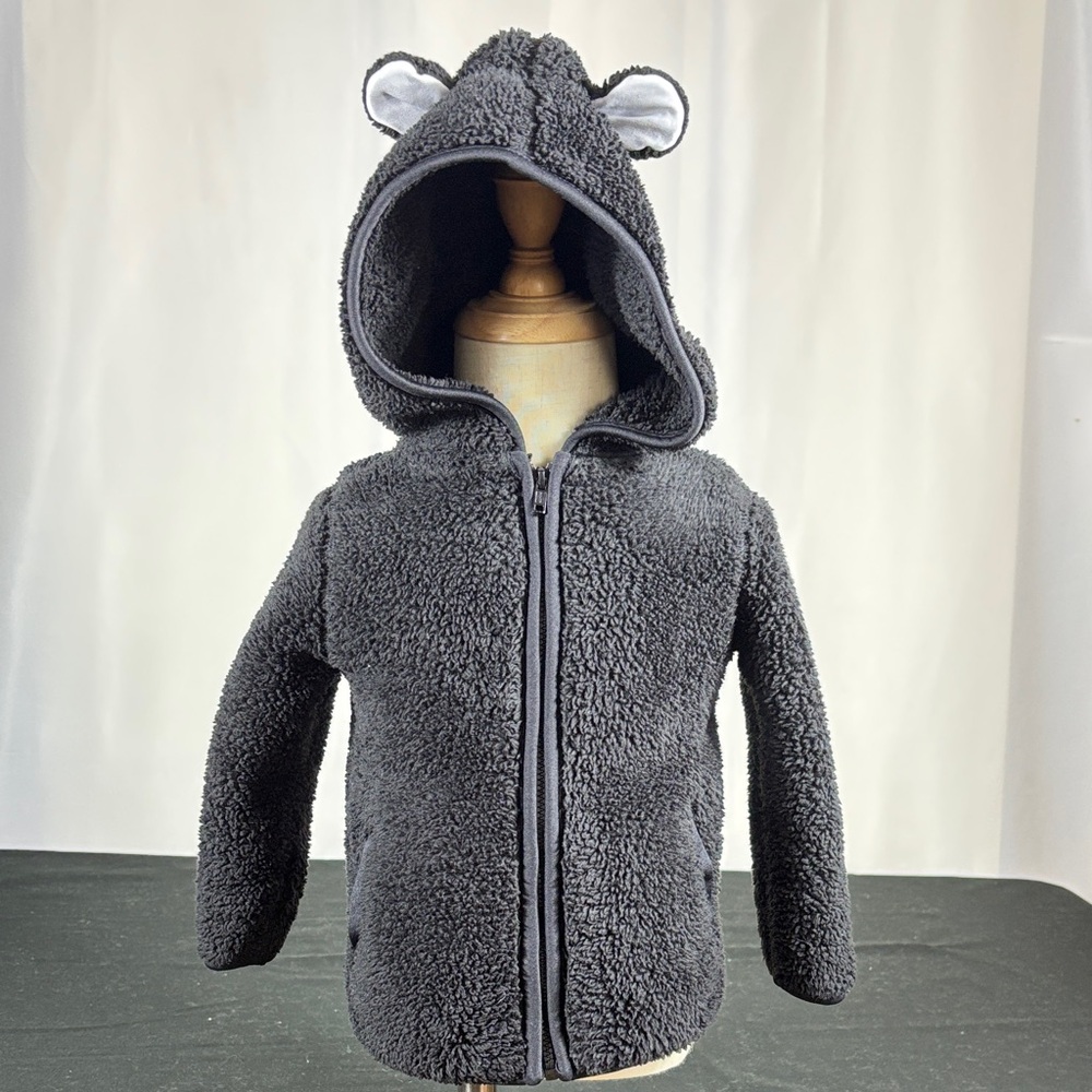 Garanimals Black Fleece Jacket with Ears 18 mos